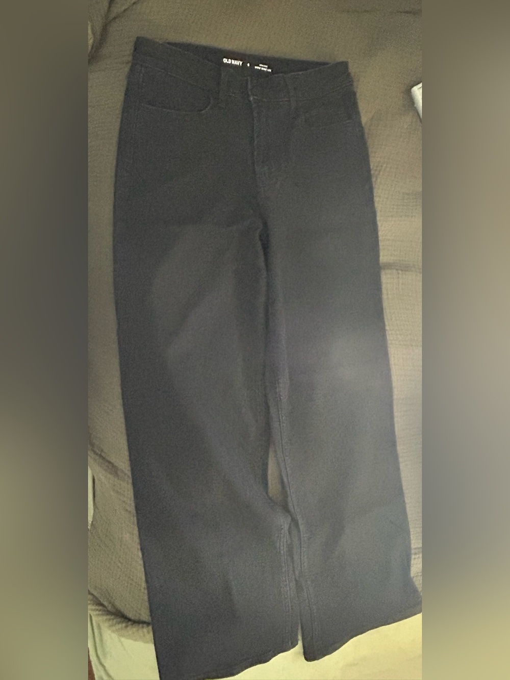Old Navy Women's Black Wide-Leg High-Rise Jeans